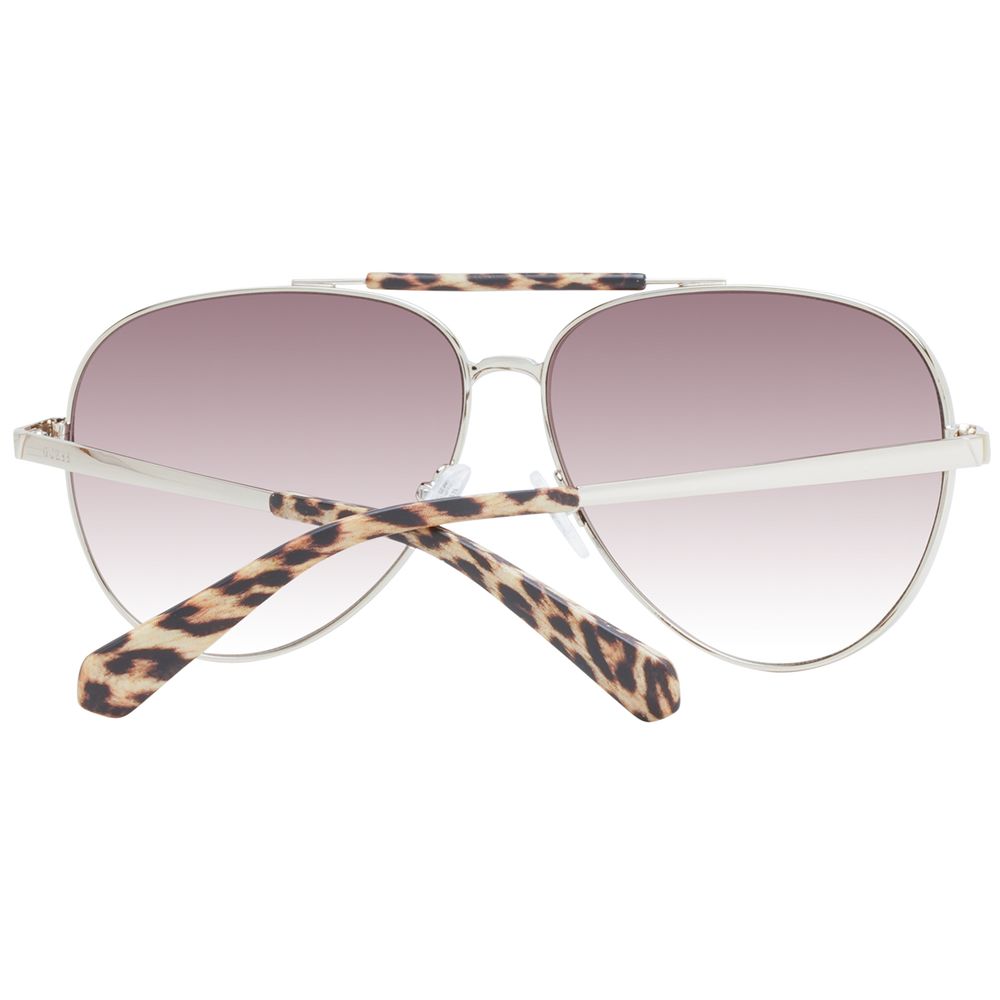 Brown Metal Sunglasses