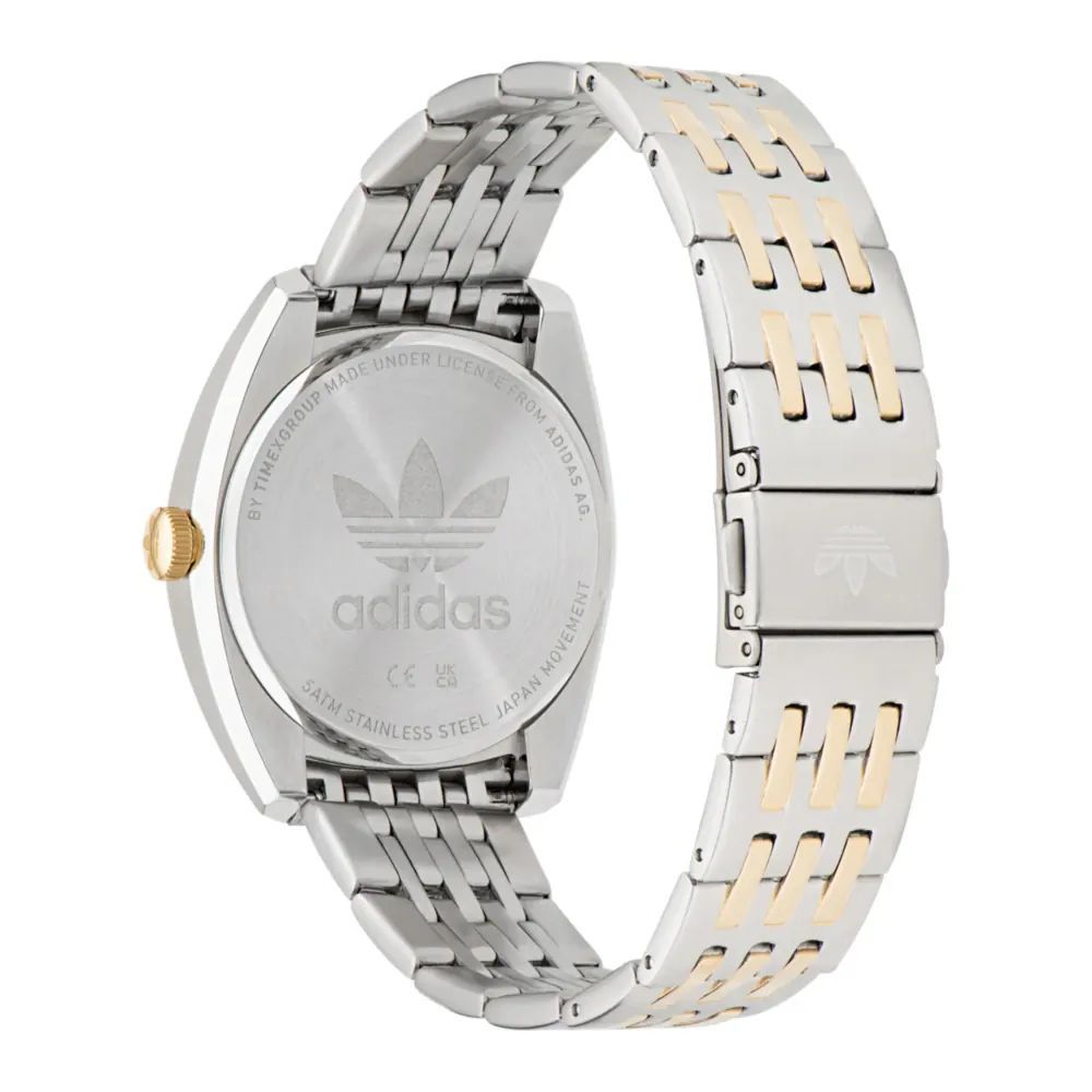 Gray Stainless Steel Dress Watch