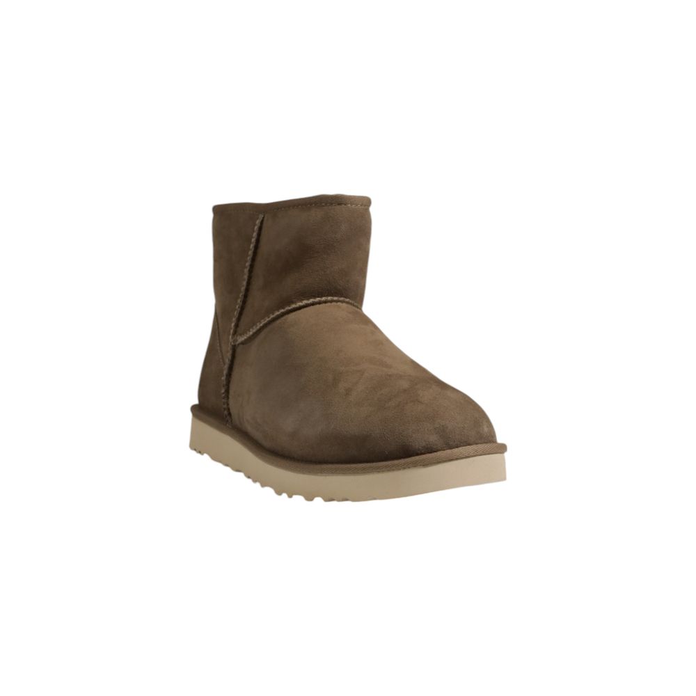Brown Suede Leather Ankle Boots