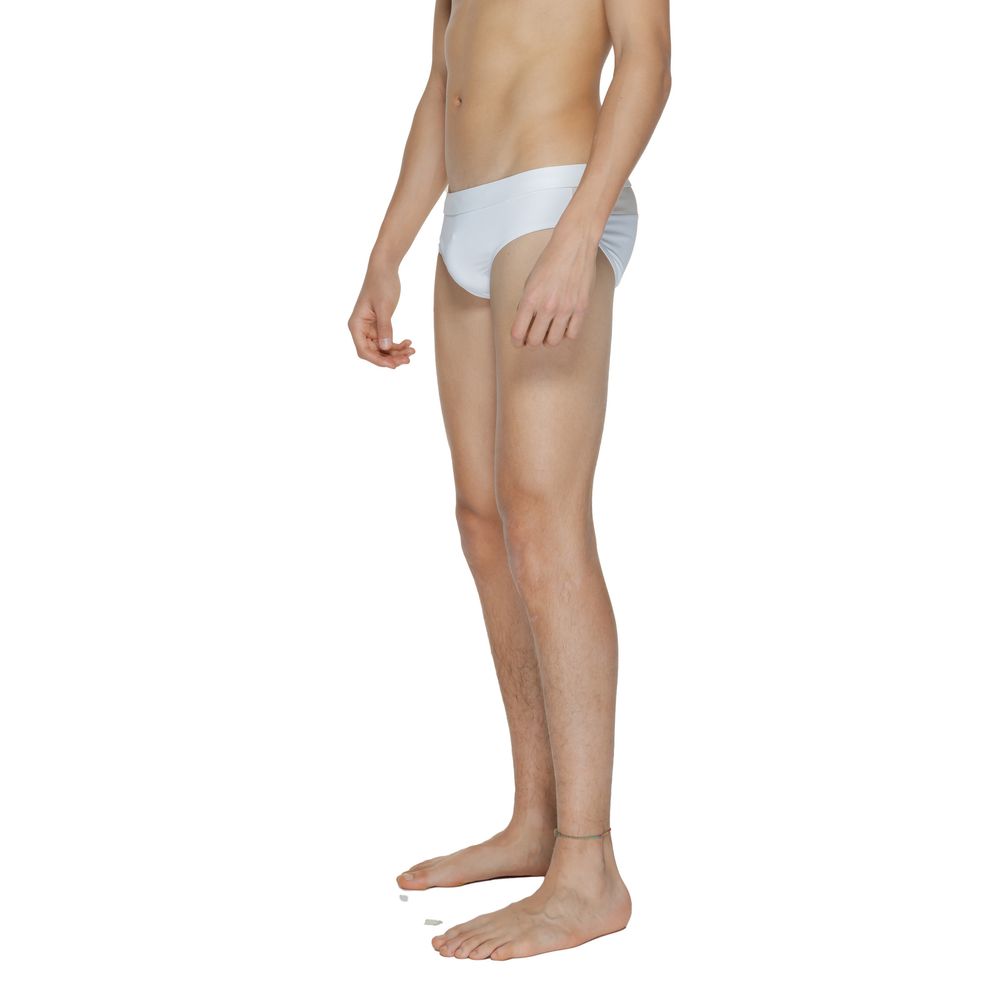 White Polyamide Swim Briefs