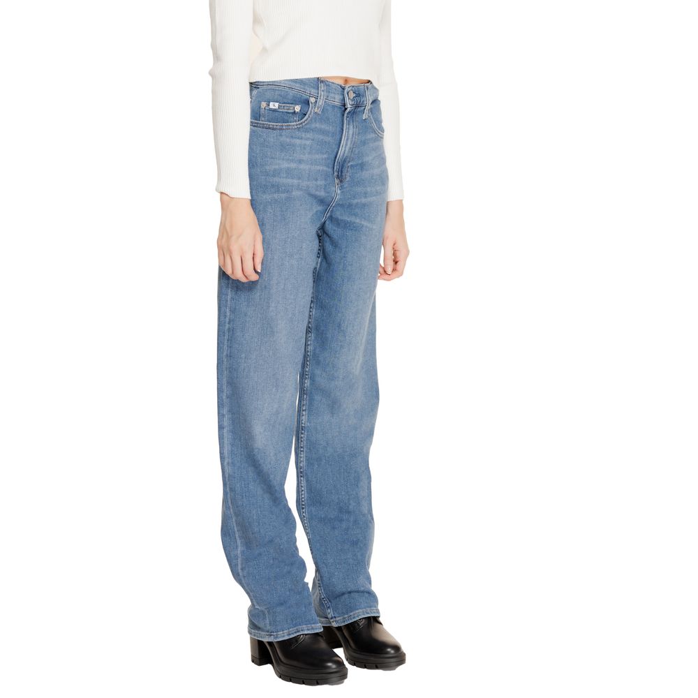 Blue Cotton Relaxed Fit Jeans