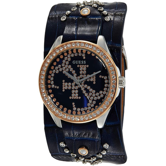 Blue Leather Dress Watch