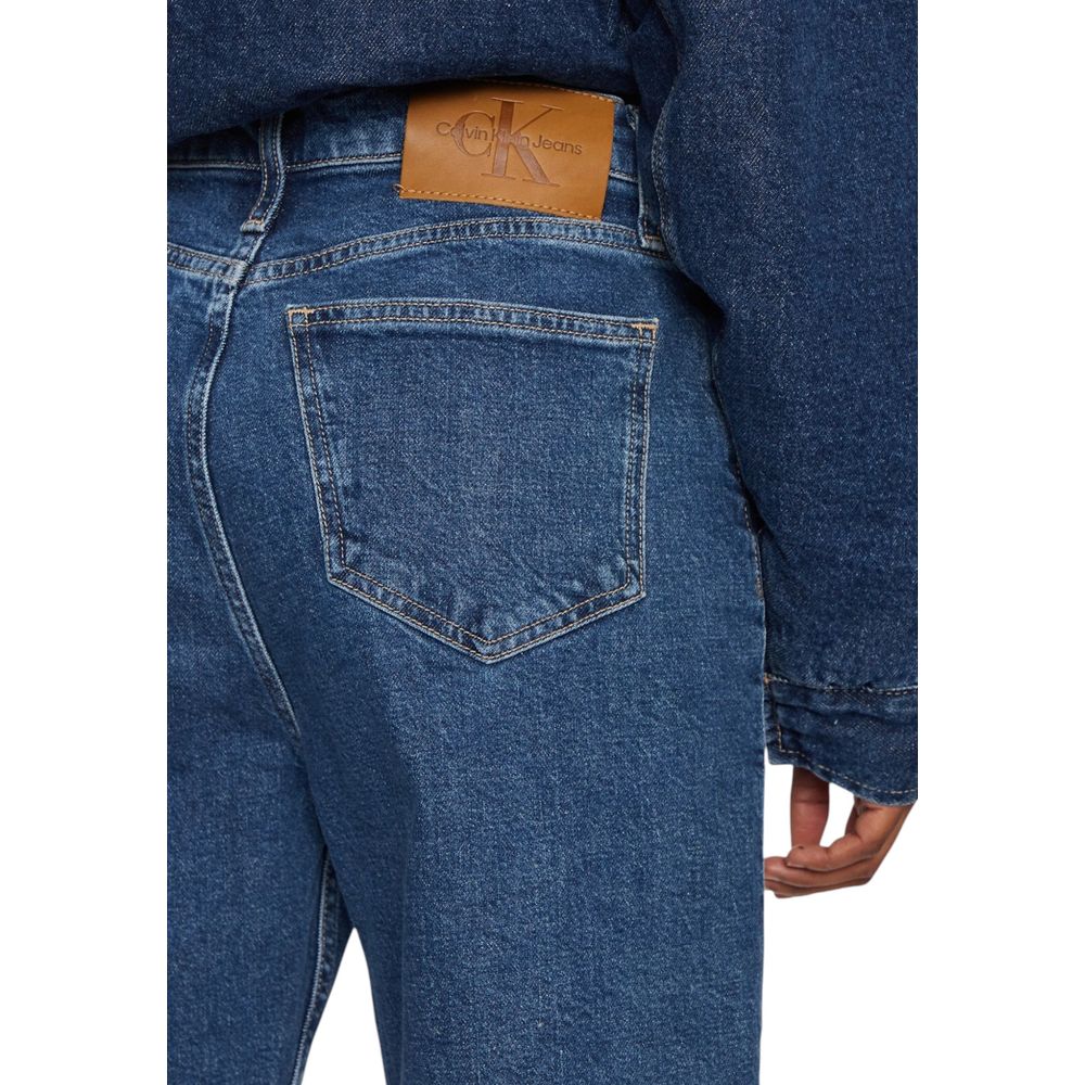 Blue Cotton Mom Jean
