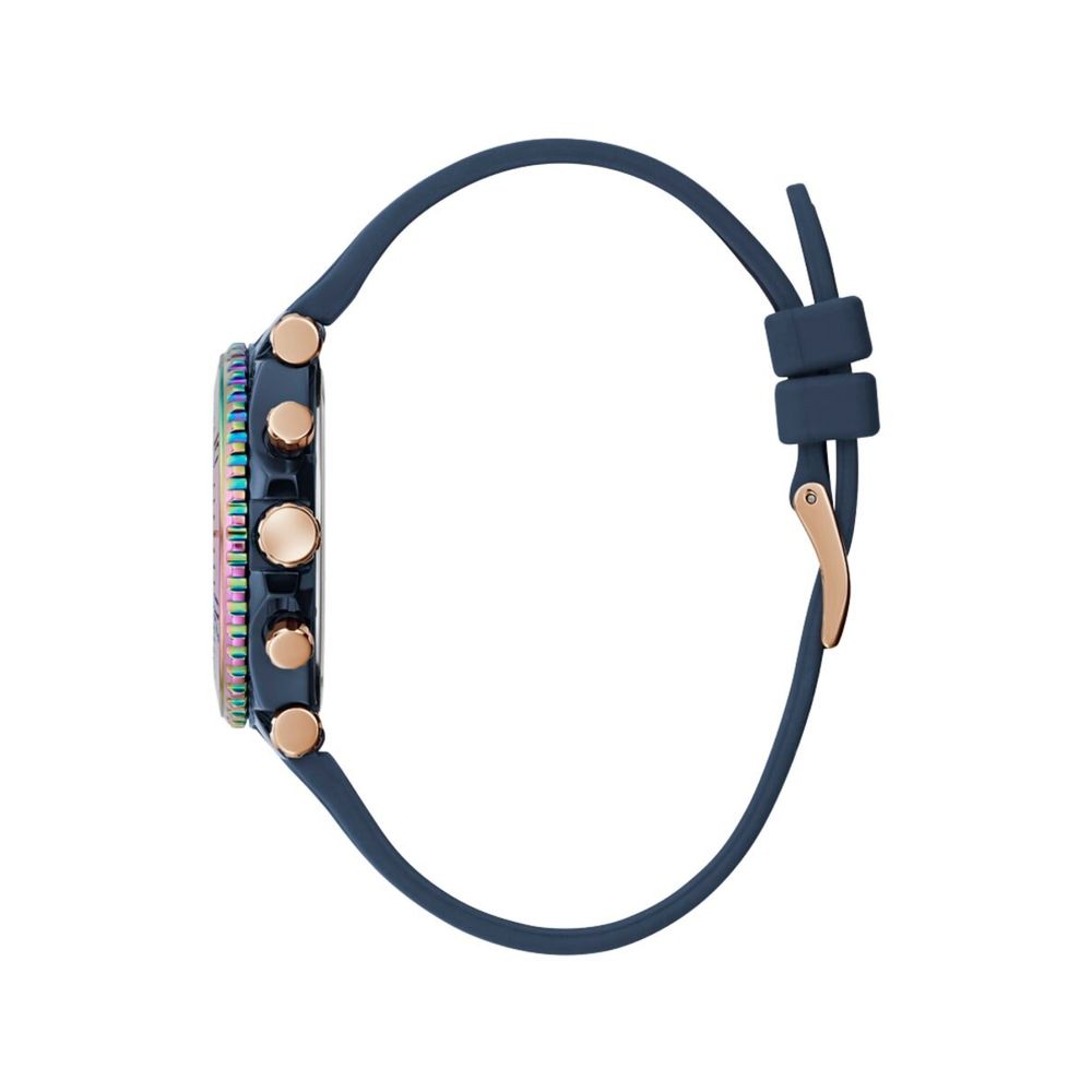 Blue Synthetic Dress Watch