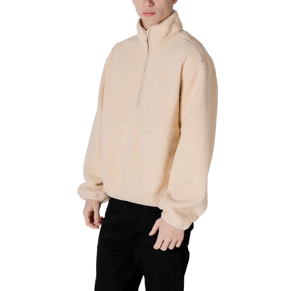 Cream Recycled Polyester Jackets & Coat