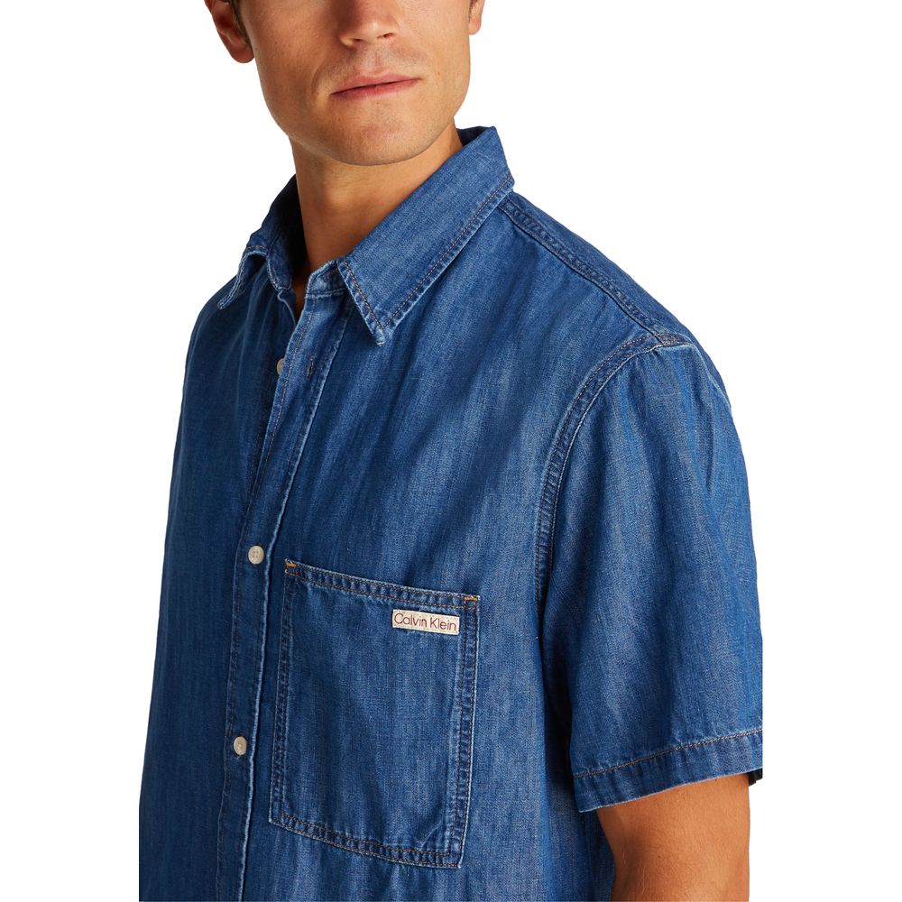 Blue Cotton Shirt