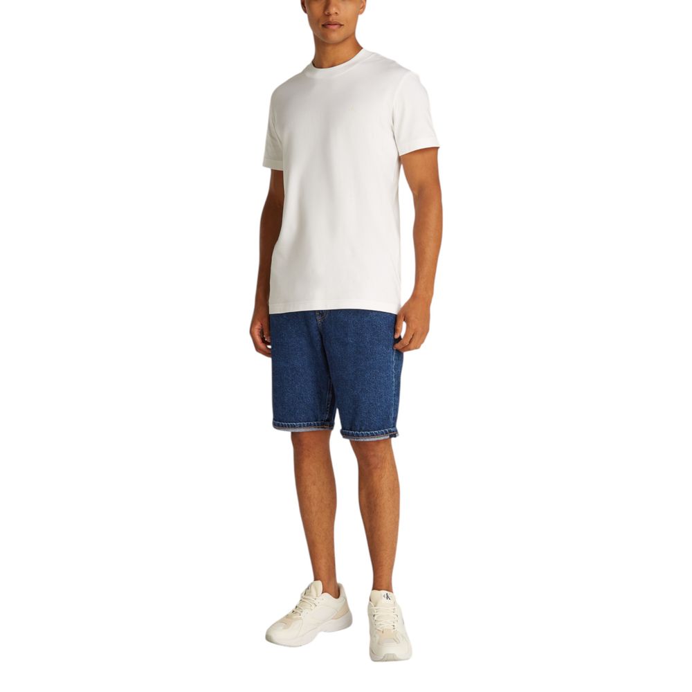Blue Cotton Bermuda Shorts