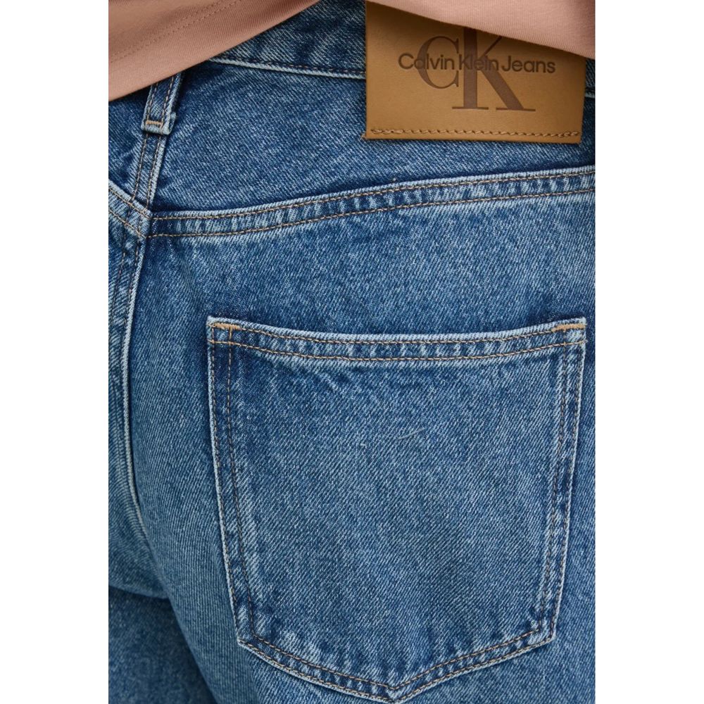 Blue Cotton Mom Jean